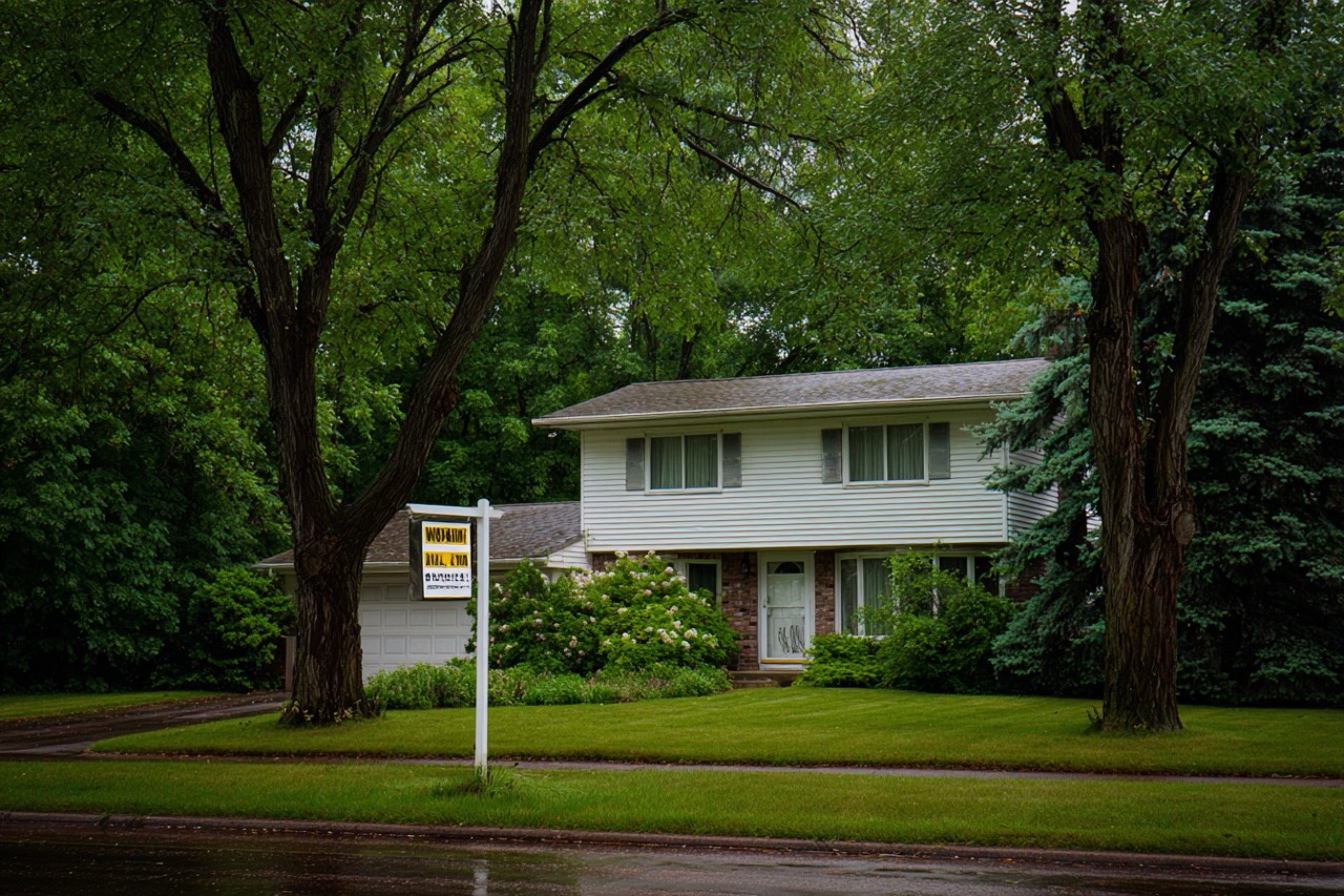 Wisconsin home facing foreclosure with residential neighborhood setting