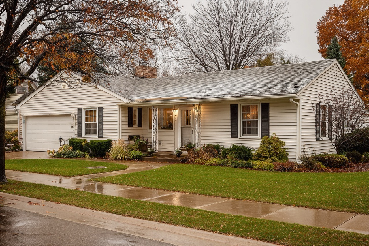Modest Wisconsin home exterior requiring foreclosure intervention
