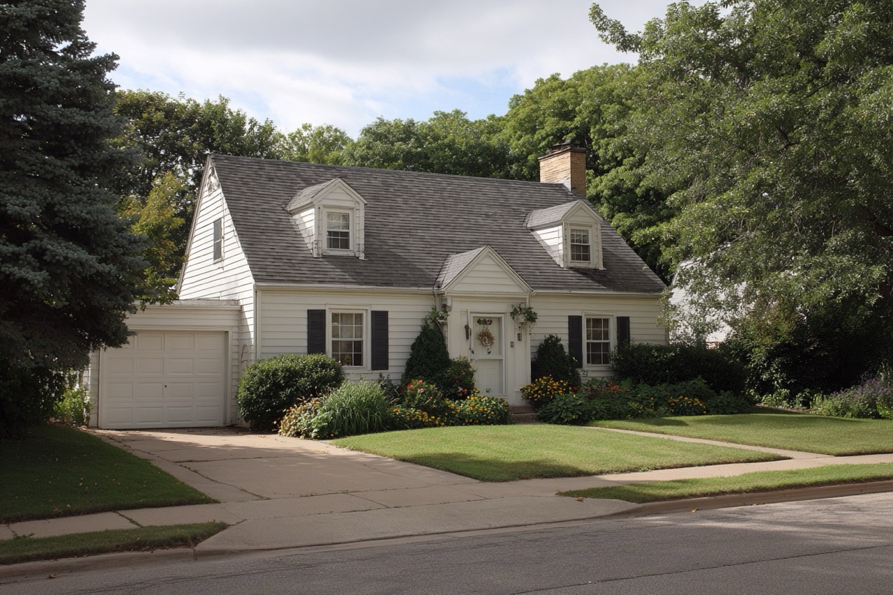 Cape cod style probate home in Wisconsin neighborhood