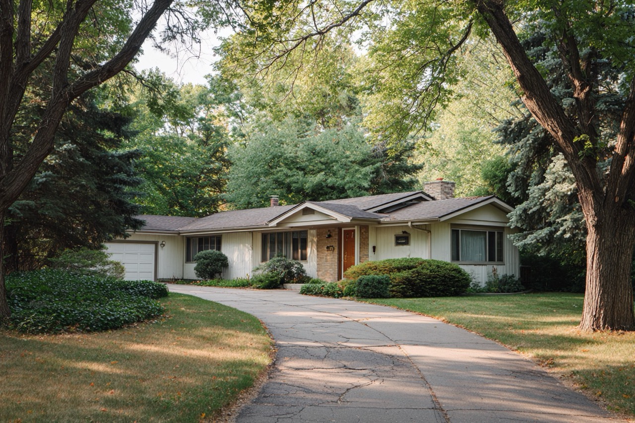 Ranch style probate property in Wisconsin suburban setting